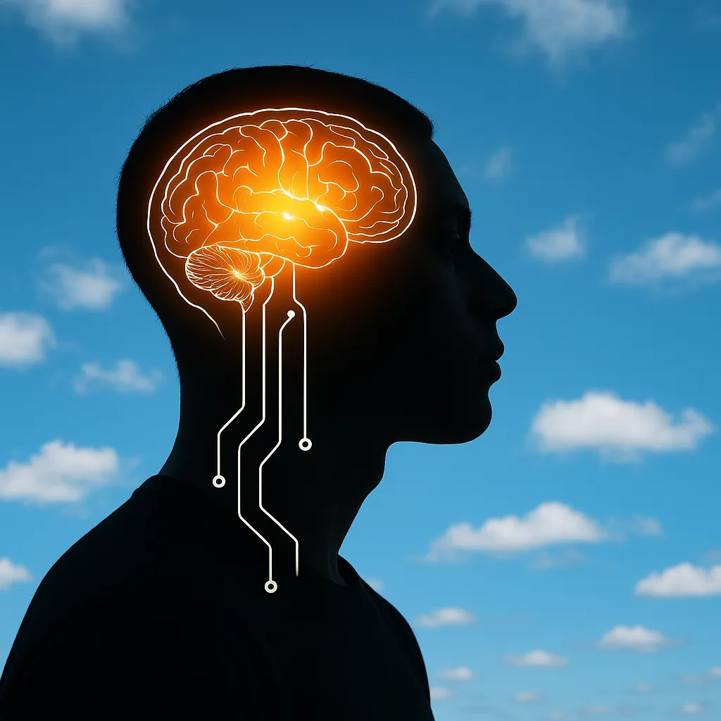 En person sidder tænksomt ved et bord med en åben bog og en blyant, hvilket symboliserer klogskab og læring.