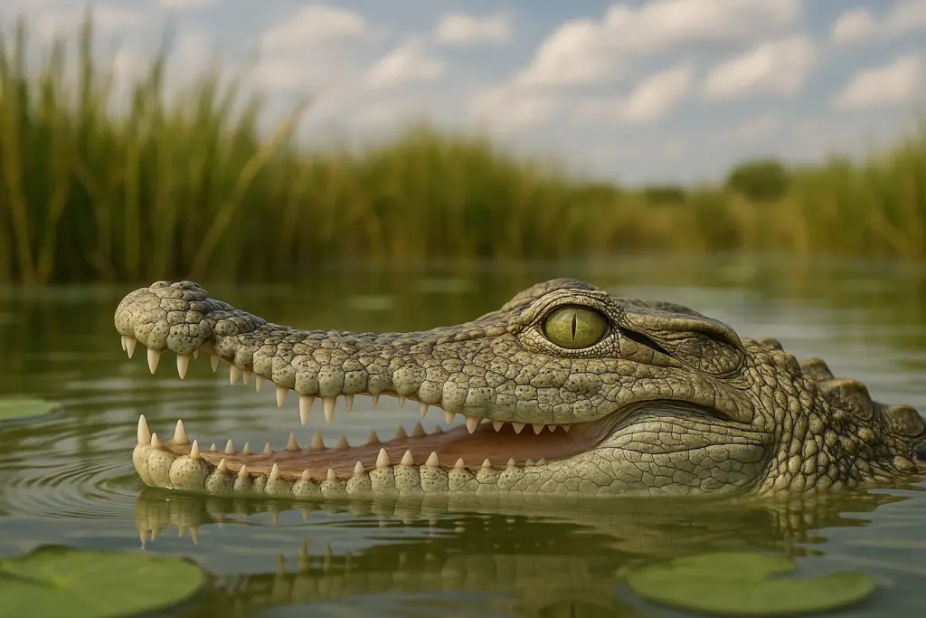 Sol, cocktails og en krokodille: Luksusresort fik uventet gæst i poolen