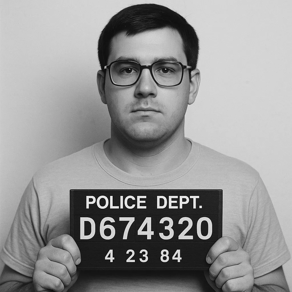 Et billede fra New York City Police Department via Wikimedia Commons relateret til Mark David Chapman; søgeordet 'Morder' er relevant for artiklen.