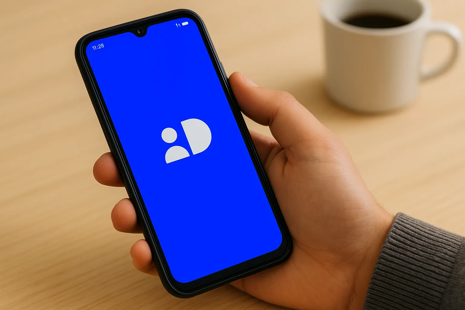 En illustration af MitID og digital identitet i Danmark, der symboliserer sikker login. Billedet viser muligvis en mobiltelefon eller computer med MitID-logoet og ordet MitID.