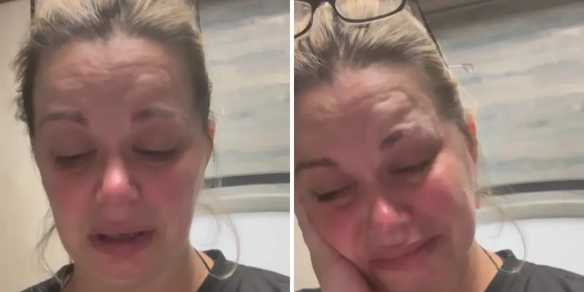 Et skærmbillede fra TikTok-appen, der viser en kort videoafspiller med det ikonale TikTok-logo i øverste venstre hjørne samt interaktionsikoner nederst (like, kommentarer, del). Beskrivelsen nævner platformen TikTok som kontekst for artiklen.