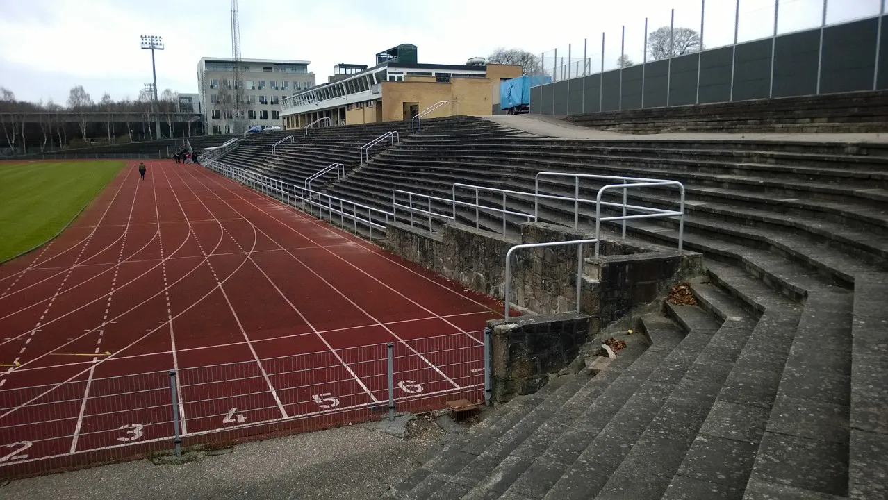 The Vejle Athletic Stadium showcases its contemporary design and role as a key venue for sports events.