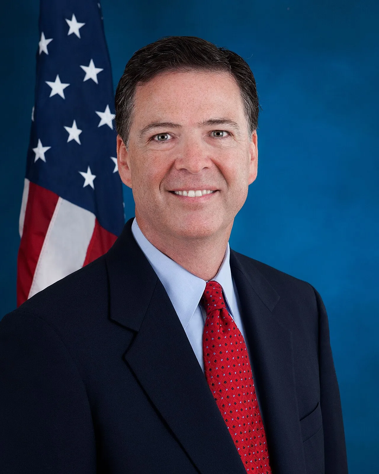 James Comeys officielle portræt som tidligere direktør for FBI. Billedet stammer fra FBI’s officielle portrætsamling.