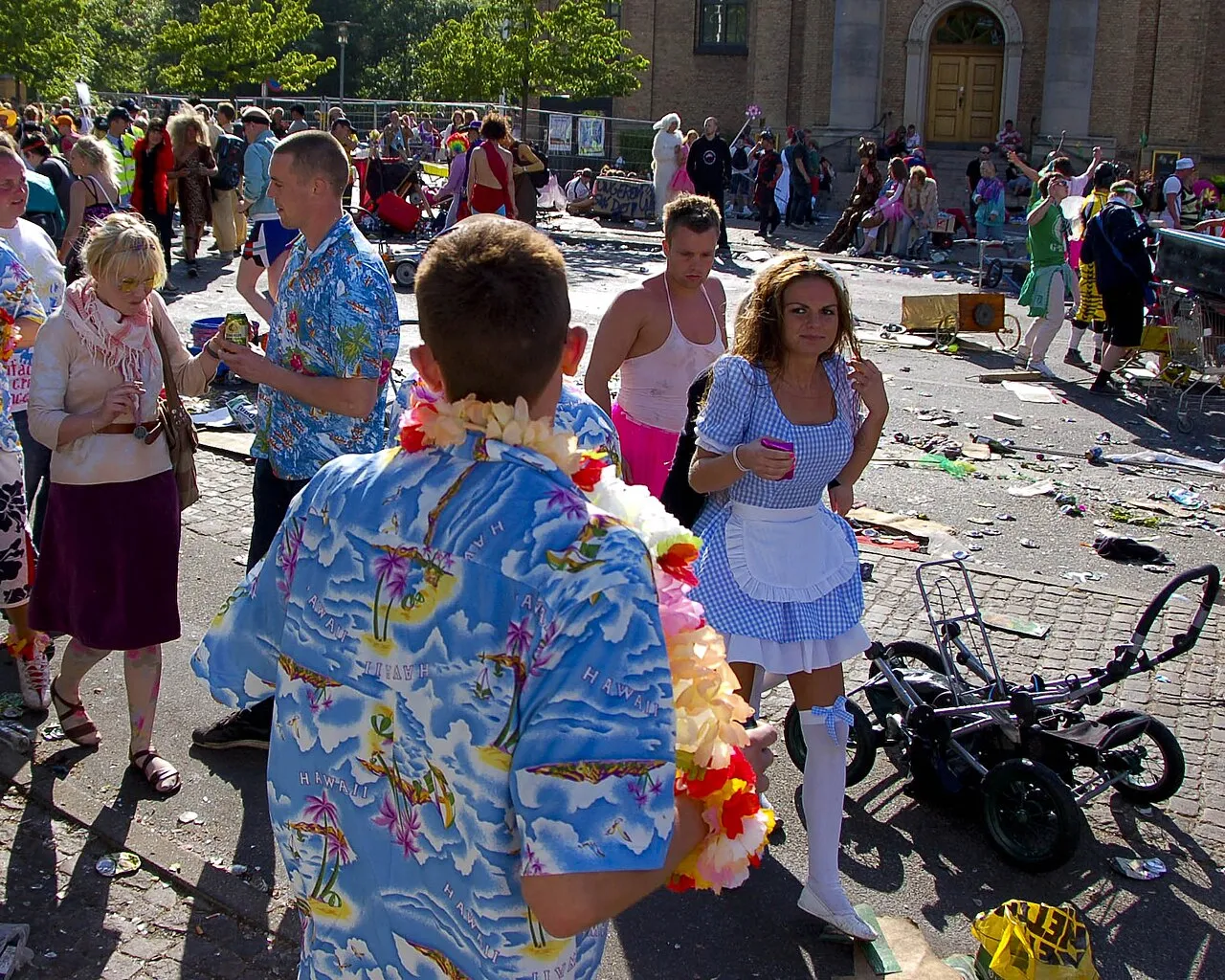 Foto fra Aalborg Karneval i 2009. Billedet indfanger stemningen fra eventet.