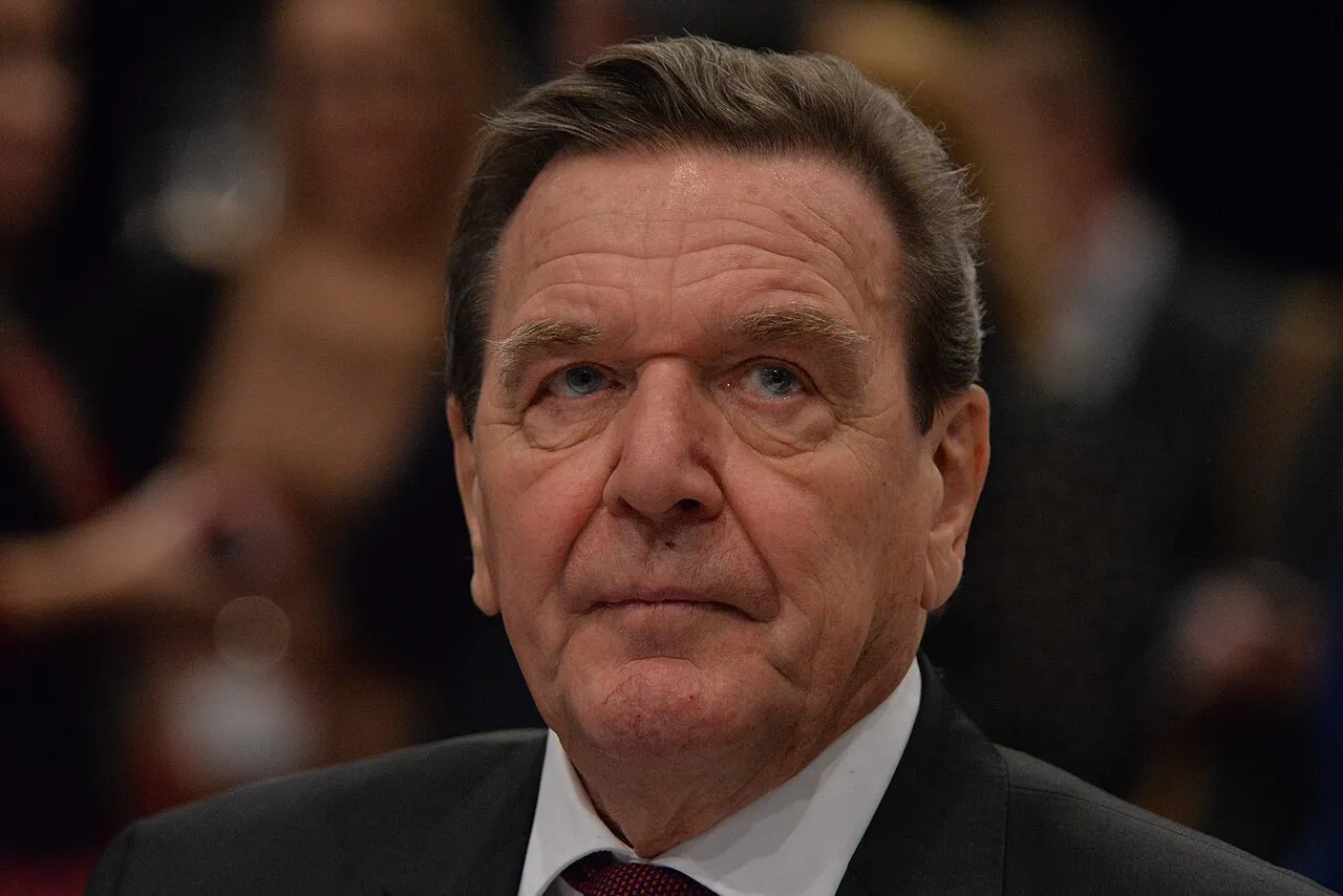 Gerhard Schröder på SPD’s Bundesparteitag i Berlin. Billedet er taget under arrangementet i CityCube, Messe Berlin.