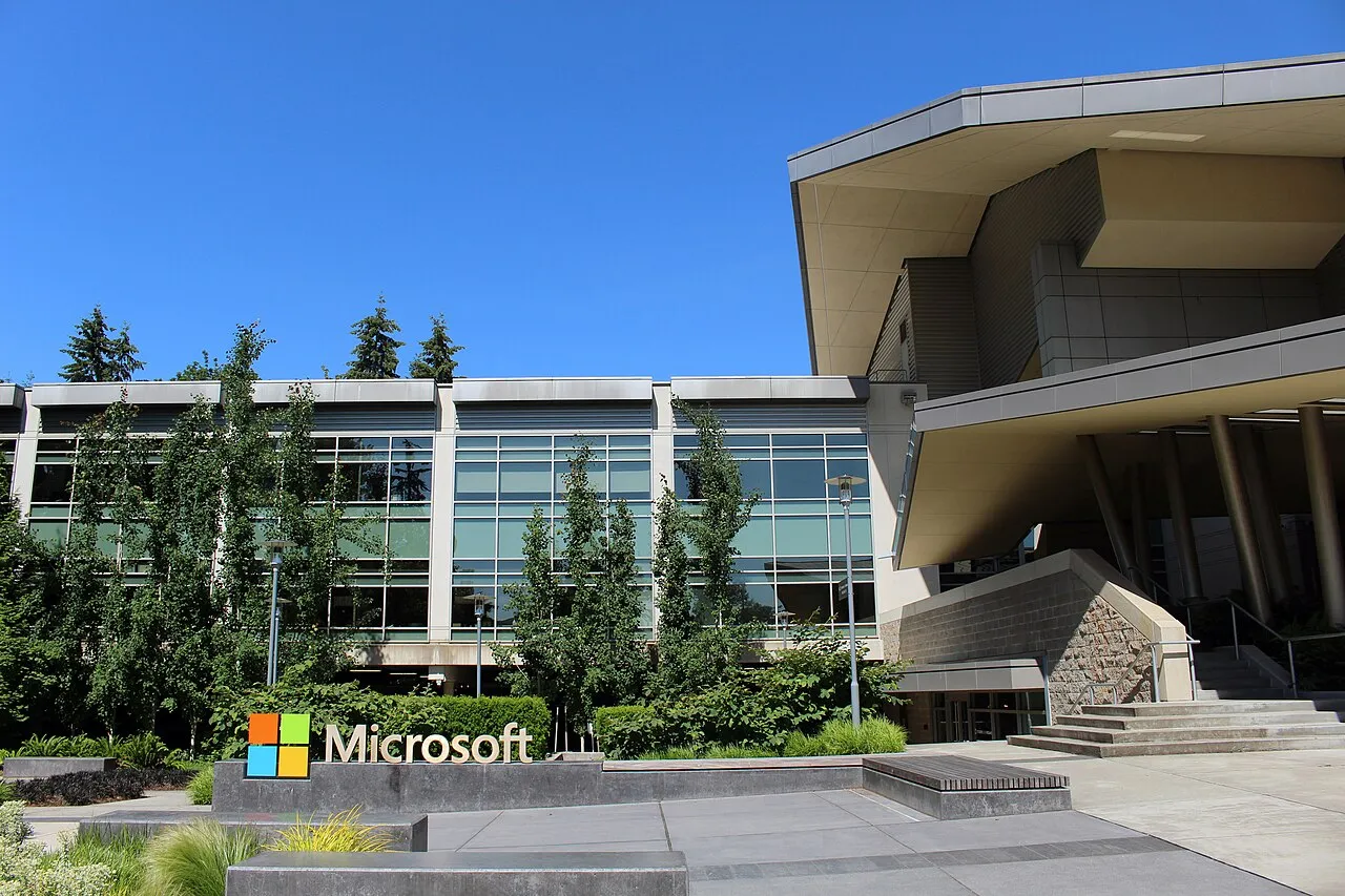 Bygning 92 ved Microsofts hovedkvarter i Redmond, Washington. Fotoet er taget den 30. maj 2016.