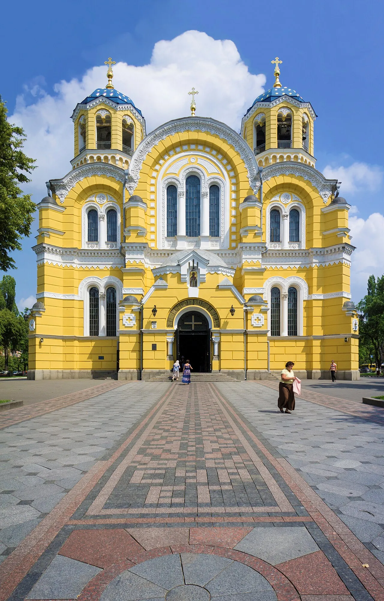 Bygningen for Ukraines folkeforsamling, Verkhovna Rada, i Kyiv. Billedet viser et centralt politisk vartegn og kan bruges som baggrund for artikler om ukrainsk politik.