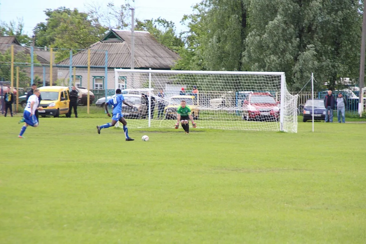 Venskabskamp mellem FC Semenivka og Senegals U21-fodboldhold, der endte 2-1. Kampen blev spillet den 20. maj 2016.