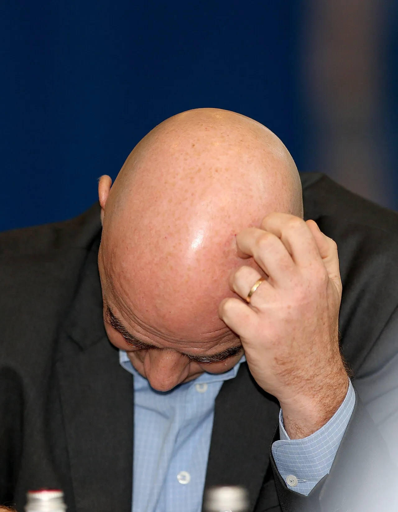 Gianni Infantino, FIFA’s præsident, ses her ved et pressemøde i Doha. Fotoet er taget i forbindelse med Doha Stadium Plus.