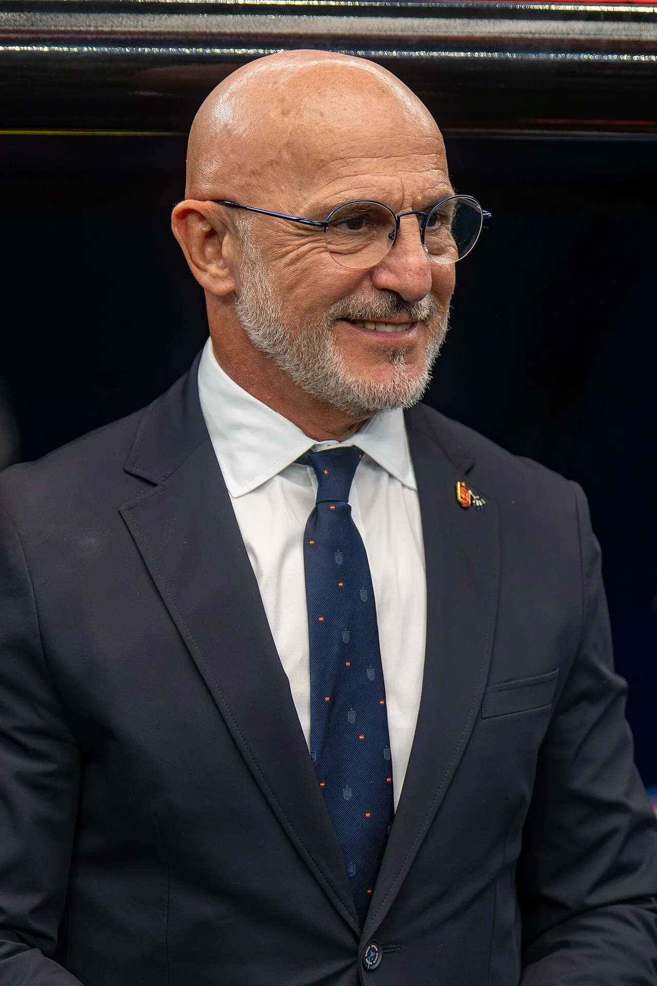 Luis de la Fuente under kampen mellem Frankrig og Spanien ved VM i fodbold 2026. Billedet viser ham i aktion under turneringen.